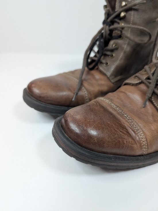 Men\'s Aston Grey Collection Redwood Genuine Leather Lace Boots 1006868 Size 10 main image 12